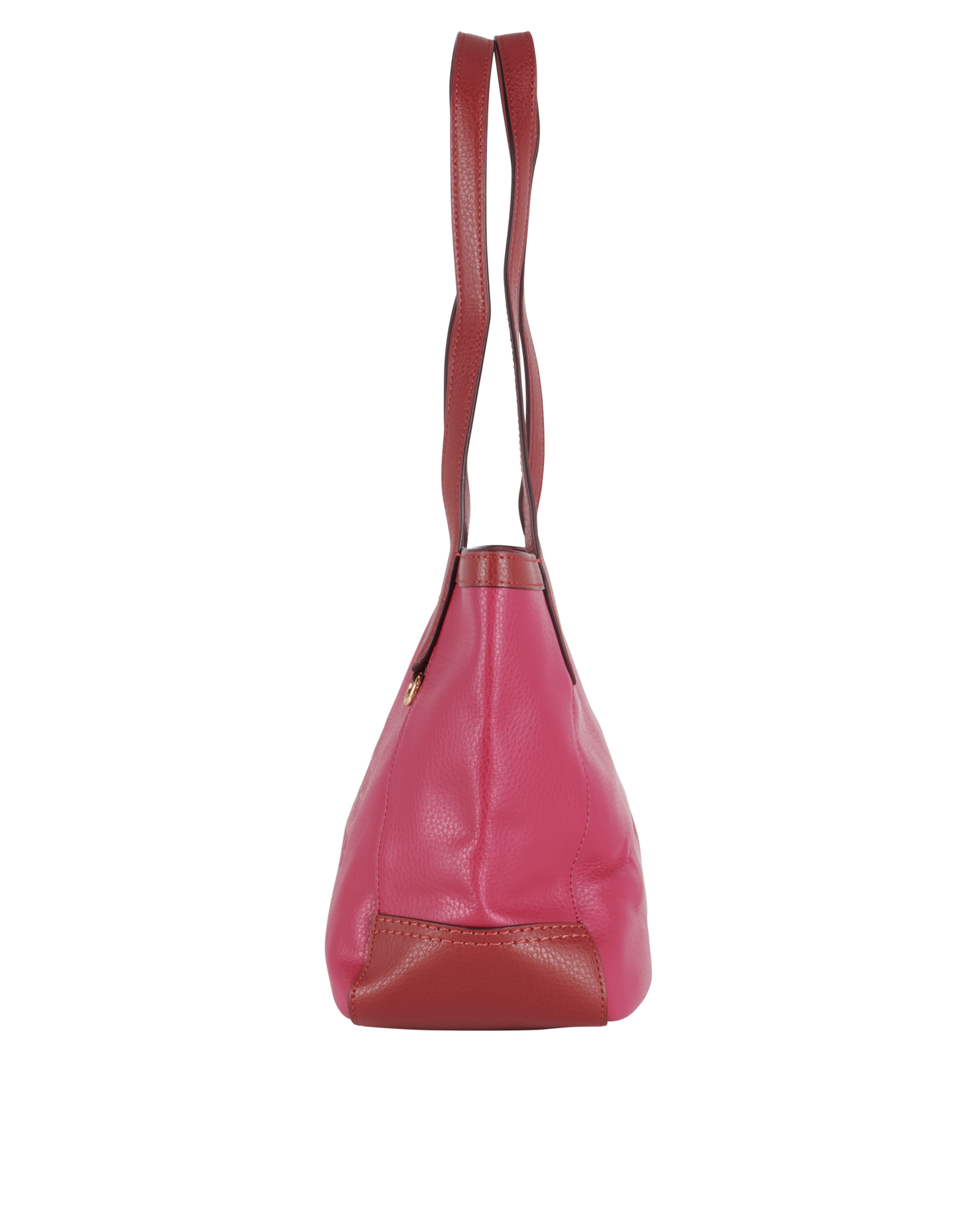 Carriage Tote, &pound;160, Handbags, Pink, Leather, Bottom view